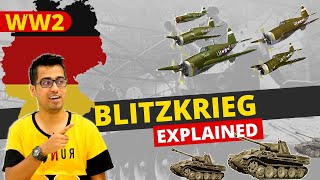 Blitzkrieg Explained in Hindi How Germany Defeated European Countries So Quickly During World War 2 [upl. by Maltzman]