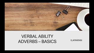 Verbal Ability Adverbs Made Easy [upl. by Sedgewinn672]