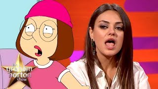 Mila Kunis Constantly Gets Told quotShut Up Megquot  The Graham Norton Show CLASSIC CLIP [upl. by Nivk857]