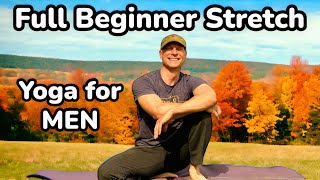 Yoga For Men An Easy Full Body Stretch Routine [upl. by Siriso]