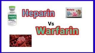 Heparin vs warfarin  Anticoagulant  anaesthesiawithbabar2576 [upl. by Londoner]