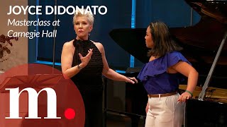 Joyce DiDonatos 2024 masterclass at Carnegie Hall Day I Michelle Mariposa [upl. by Prosper]