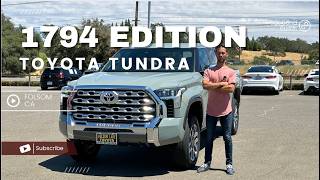 Why to buy the 2024 TOYOTA TUNDRA 1794 EDITION [upl. by Ham972]