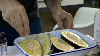 Yotam Ottolenghi cooks Aubergine with Buttermilk Sauce [upl. by Hairahs60]