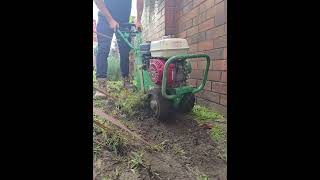 How to use a sod cutter  A1 Synthetic Grass surfaces [upl. by Assiren]