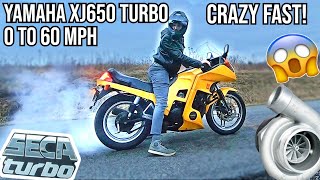 Yamaha XJ650 Turbo 060 MPH  INSANE ACCELERATION [upl. by Erot]