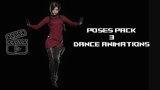 PosesPack 3 For RE4 Remake Model Viewer Dance Animations [upl. by Puklich894]