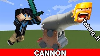 Cara Paling Mudah Membuat Cannon  Minecraft Indonesia [upl. by Atikin574]