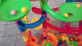 ASMR Marble Run Sound 1232 Most Satisfying Fast And Slow Marble Run Motion [upl. by Harwin]