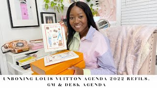 UNBOXING Louis Vuitton 2022 Agenda Refills  GM amp Desk Agenda [upl. by Obelia]