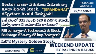 Weekend update by Rajendra Balusu  Four stocks review  Technical analysis [upl. by Pelag]