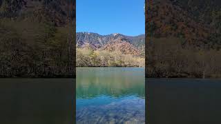 beautyofnature japantravel lateupload kamikochi water autumn calm tree hiking [upl. by Anirol]