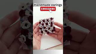 Handmade earnings with clay handmadejewelry shortsfeed [upl. by Alemaj]