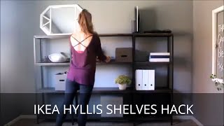 Ikea Hyllis Assembly and Shelving Ikea HACK [upl. by Atterys914]