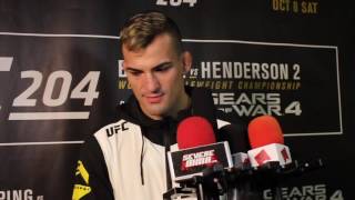 PostFight Scrum with Mirsad Bektic after UFC 204 [upl. by Enilra]