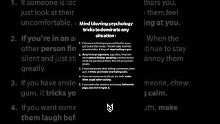 Dominate any situation using mindblowing psychology tricks shorts fyp [upl. by Eladal]