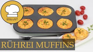 RÜHREIMUFFINS mit 3 Zutaten  leckere Frühstücksidee [upl. by Marguerite]