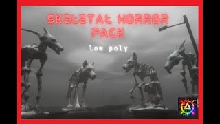 Low Poly Skeletal Horror Pack Preview Asset is now free [upl. by Spiers]