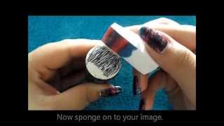 Fun tiger striped nails Advance Nail Stamping Technique [upl. by Codee]