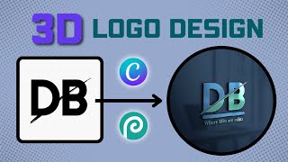 How to make 3D Logo Design in Canva  3d Logo Maker Free [upl. by Paschasia]