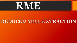 RME  REDUCE MILL EXTRACTION  WHY IT IS REQUIRED sugarmills nsi [upl. by Singband]