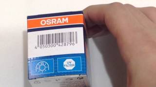 OSRAM 46870 WFL DECOSTAR 51S TITAN 50W GU53 12V обзор галогенной лампы [upl. by Eseuqram]