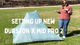 Unpacking and Setting up the New 2024 Durston X Mid Pro 2 Tent [upl. by Yerffoj]