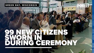 Lambeau Field hosts firstever naturalization ceremony [upl. by Eves]