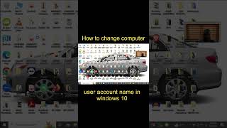 How to change computer user account name in windows 10  how to change user account on pc shorts [upl. by Arata]