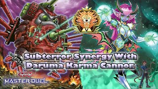 Flip Every Monster With Daruma Cannon Subterror Guru Control I YuGiOh Master Duel Ranked Gameplay [upl. by Ynohtnaluap424]