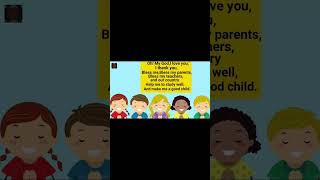 English prayer song for kidsschool prayer [upl. by Yentnuoc]