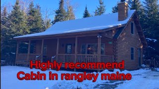 Rangeley Maine MOOSE Cabin HIGHLY RECOMMEND [upl. by Ennove]