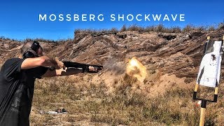 Mossberg Shockwave Critical Defense 00 Buck Slugs Birdshot [upl. by Odnalra548]