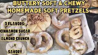 BUTTERY SOFT amp CHEWY HOMEMADE SOFT PRETZELS SO EASY TO MAKE AND SO GOOD TO EAT softpretzels [upl. by Llemij]