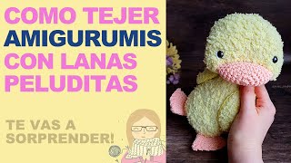 Amigurumis Peludos  Como tejer amigurumis con lanas peluditas Haz pelaje así de fácil [upl. by Abeh]