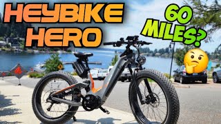 Does This Bike Really Get 60 Miles Per Charge HeyBike Hero Electric Bike Range Test [upl. by Nnylireg]