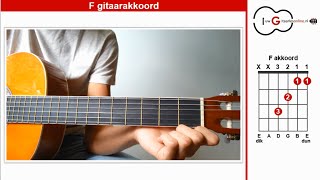 F akkoord gitaar [upl. by Kcirej667]