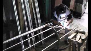 FABRICACION DE BARANDAS EN ACERO inoxidables cordova wmv [upl. by Sybil447]