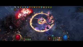 PoE 325 Settlers  Righteous Fire Chieftain OneButton Build with Svalinn  Random Map Showcase [upl. by Maer]