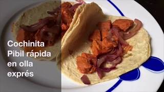 Cochinita Pibil en olla exprés facilísima [upl. by Abdu]