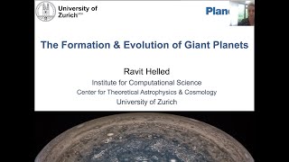 R Helled The Formation and Evolution of Giant Planets [upl. by Oona]