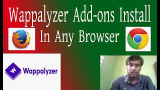 How To Install Wappalyzer Addons In Firefox And Chrome  Installing Wappalyzer Chrome Extension [upl. by Zirtaeb]