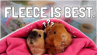 The Ultimate Guinea Pig Guide to Using FLEECE Bedding [upl. by Berck527]