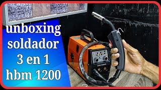 Unboxing Hitbox HBM 1200 soldador mig arc tig [upl. by Neerac465]