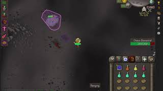 OSRS chaos elemental 11kc trip high lvl craws bow [upl. by Brenda]