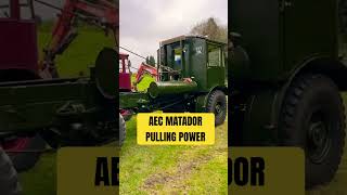 AEC Matador extracting a tree stump aec matador tree removal pullingpower [upl. by Godliman]