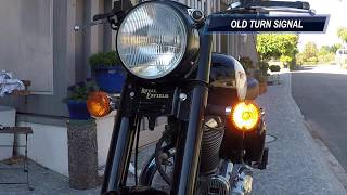 How to install Led Turn Signals on a Royal Enfield Classic 500 EFI [upl. by Schulze515]