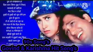 Govinda And Karishma Kapoor Songs  90s Hits Songs  Govinda Karishma  Jukebox [upl. by Yrkcaz]