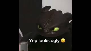 Toothless meets chucky😨 [upl. by Eicam]