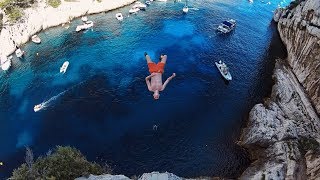 Cliff Jumping South of France 24m  Calanque de Cassis Pointe de laiguille Le plongeoir de Nice [upl. by Haidedej]